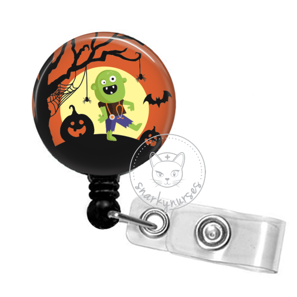 1pc Retractable Badge Reel Cute Food Witchy Id Clip Name Badge Holder With  Swivel Clip Badge Reels For Student Carnival Prize Halloween Goodie Bag Fil
