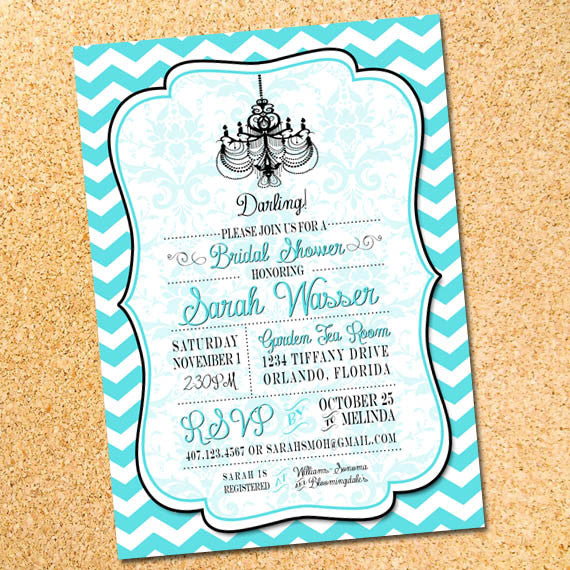 tiffany and co bridal shower invitations
