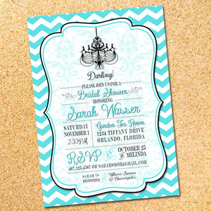 tiffany theme invitations