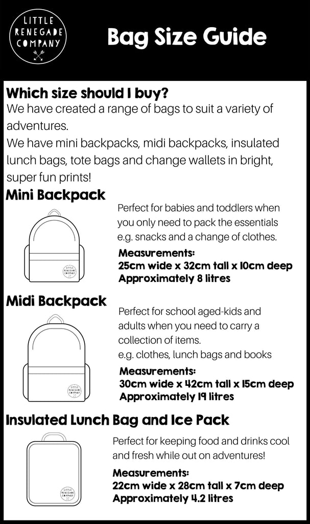 BAG SIZE GUIDE