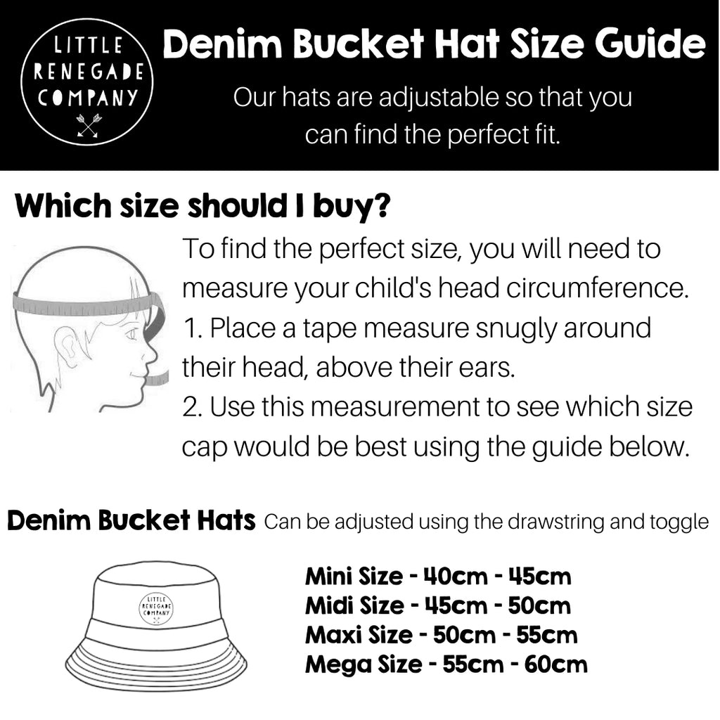 bucket hat size guide