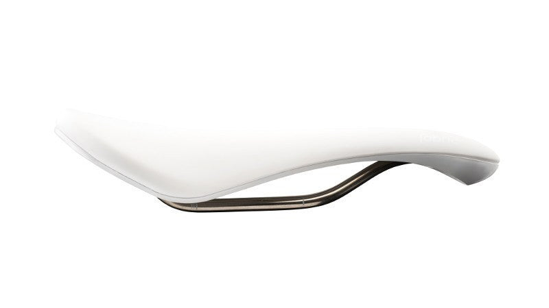 white bicycle saddle