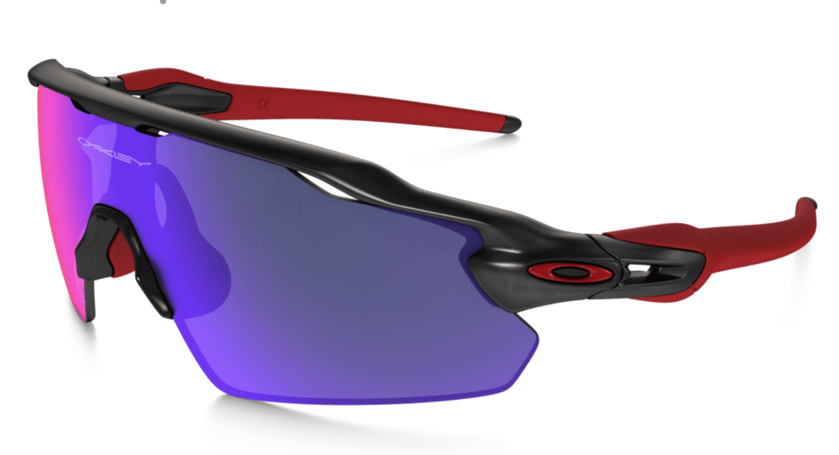 oakley radarlock red iridium polarized