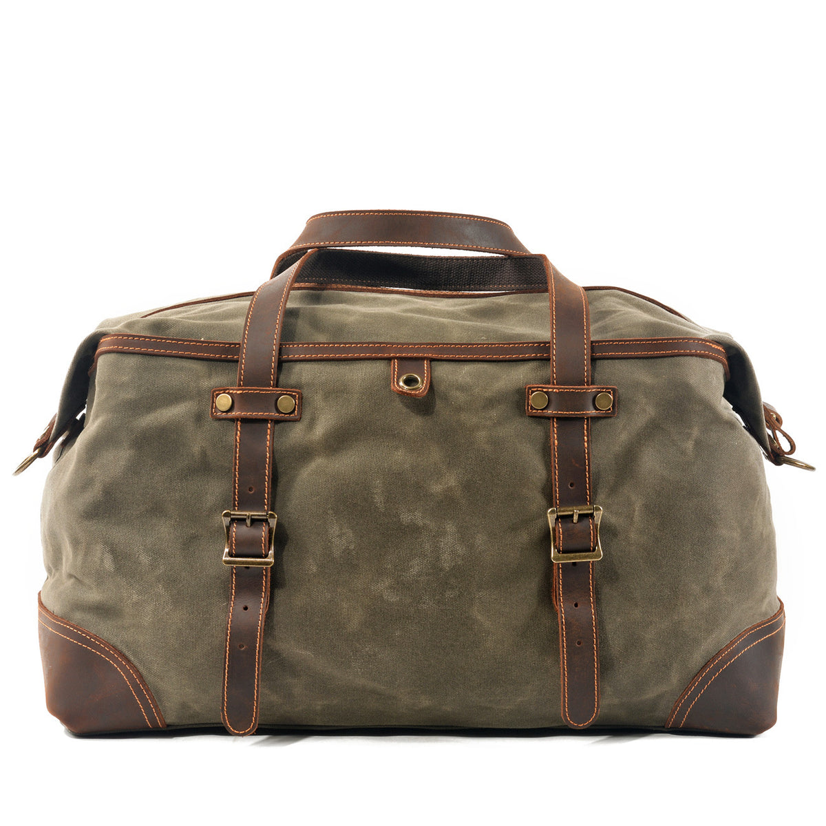 Waterproof Waxed Canvas Duffle Bag Luggage Weekender Bag Travel Bag Du ...
