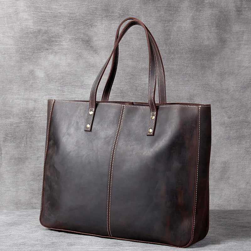 Brown Leather Tote Bag  Handmade Full Grain Leather Tote Bag – Bennett  Winch