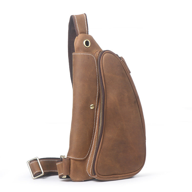 Full Grain Leather Messenger Bag Handcrafted Messenger Bag Men's Shoul –  Unihandmade