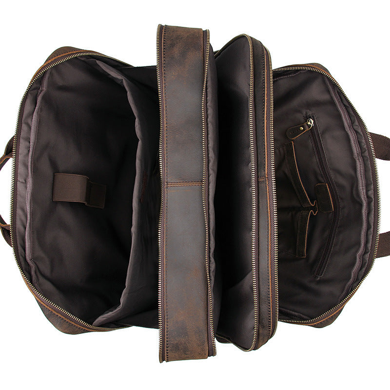 Handmade Vintage Leather Briefcase Men Messenger Bag Leather Handbag M ...