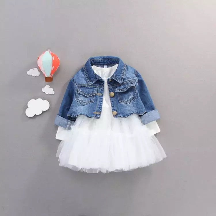 girls short denim jacket