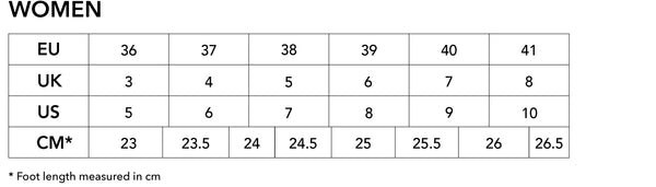 us women's to eu shoe size