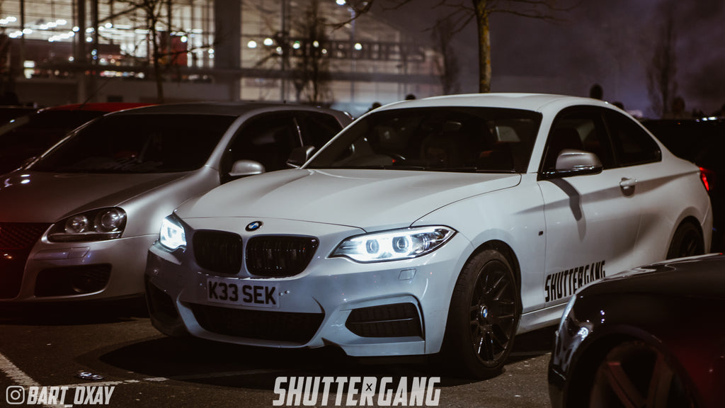 shuttergang white bmw m235i