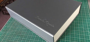 Custom Clam Shell Portfolio Box For Textile Student