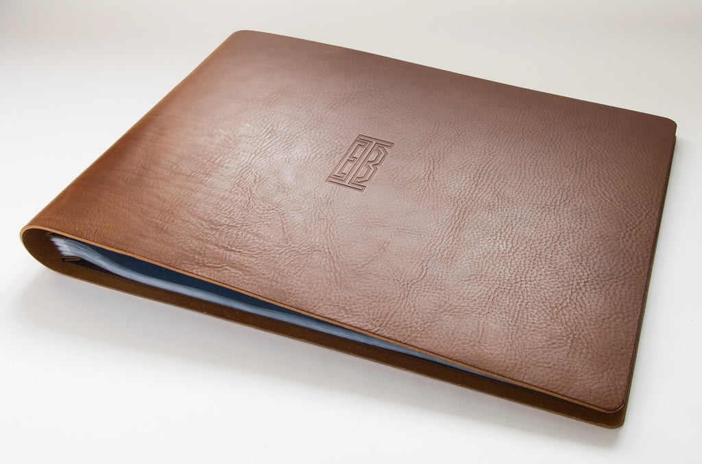 A3 Leather Presentation Portfolio Book