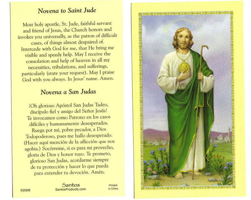 Novena to Saint Jude Holy Card – Discount Catholic Store