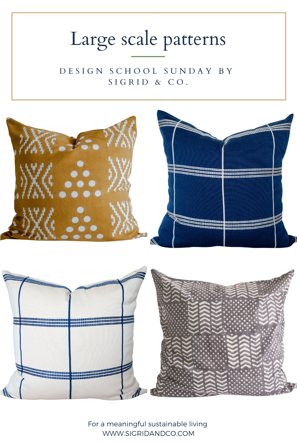 How to Mx and Match your Pillows like a Designer