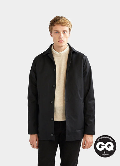 Men's Waterproof Sherlock Jacket | Forest Trench Coat with Cinnamon ...