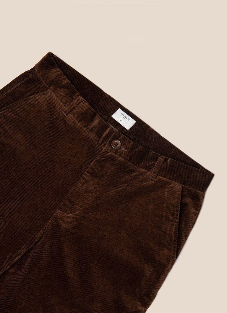 Men's Everyday Trousers | Espresso Mini Check | Percival Menswear