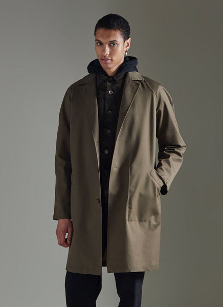 Men's Waterproof Sherlock Trench Coat | Forest Green | Percival | Percival  Menswear