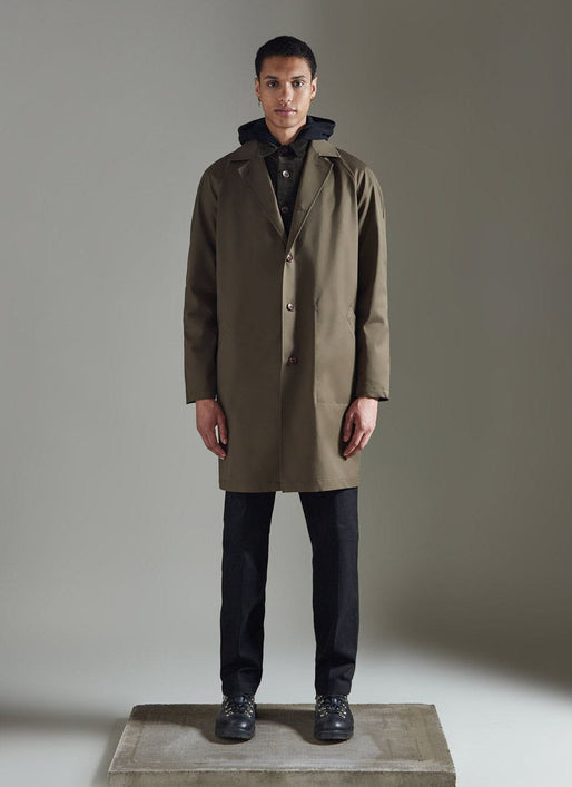 Men's Waterproof Sherlock Trench Coat | Forest Green | Percival | Percival  Menswear