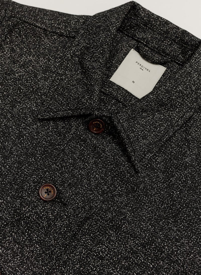 Workshirt | Navy Twill With Cord Collar & Percival Menswear