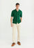 Men's Pablo Cuban Short Sleeve Knitted Shirt | Forest Green & Percival ...