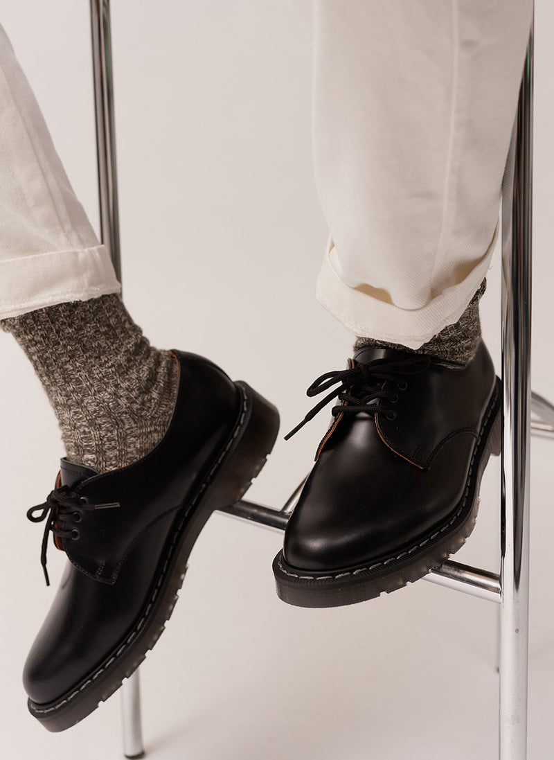 Solovair | Hi-Shine Gibson Shoe | Black & Percival Menswear