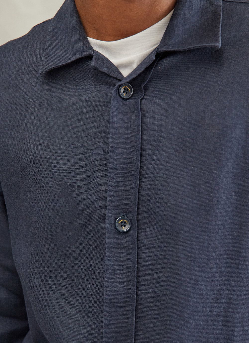 Men's Safari Linen Shirt Jacket | Navy & Percival Menswear
