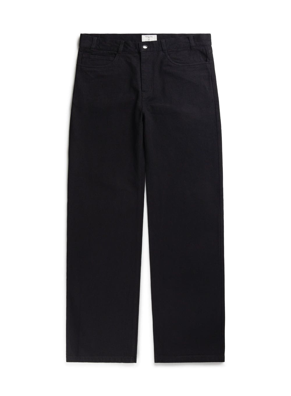 Men's 5 Pocket Trousers | Black Twill & Percival Menswear