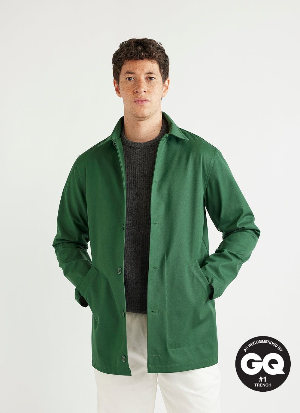 ダブル／ミストブルー bott Cotton Racing Jacket(green) XL