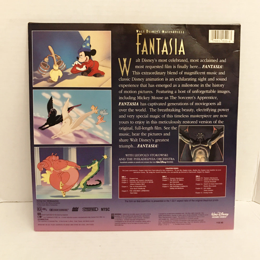 Fantasia (1940) Disney 1132 AS – Hollywood Laserdisc