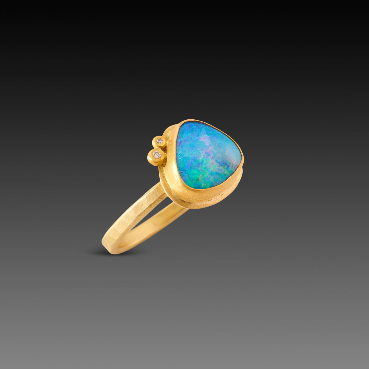 Magical Boulder Opal Ring