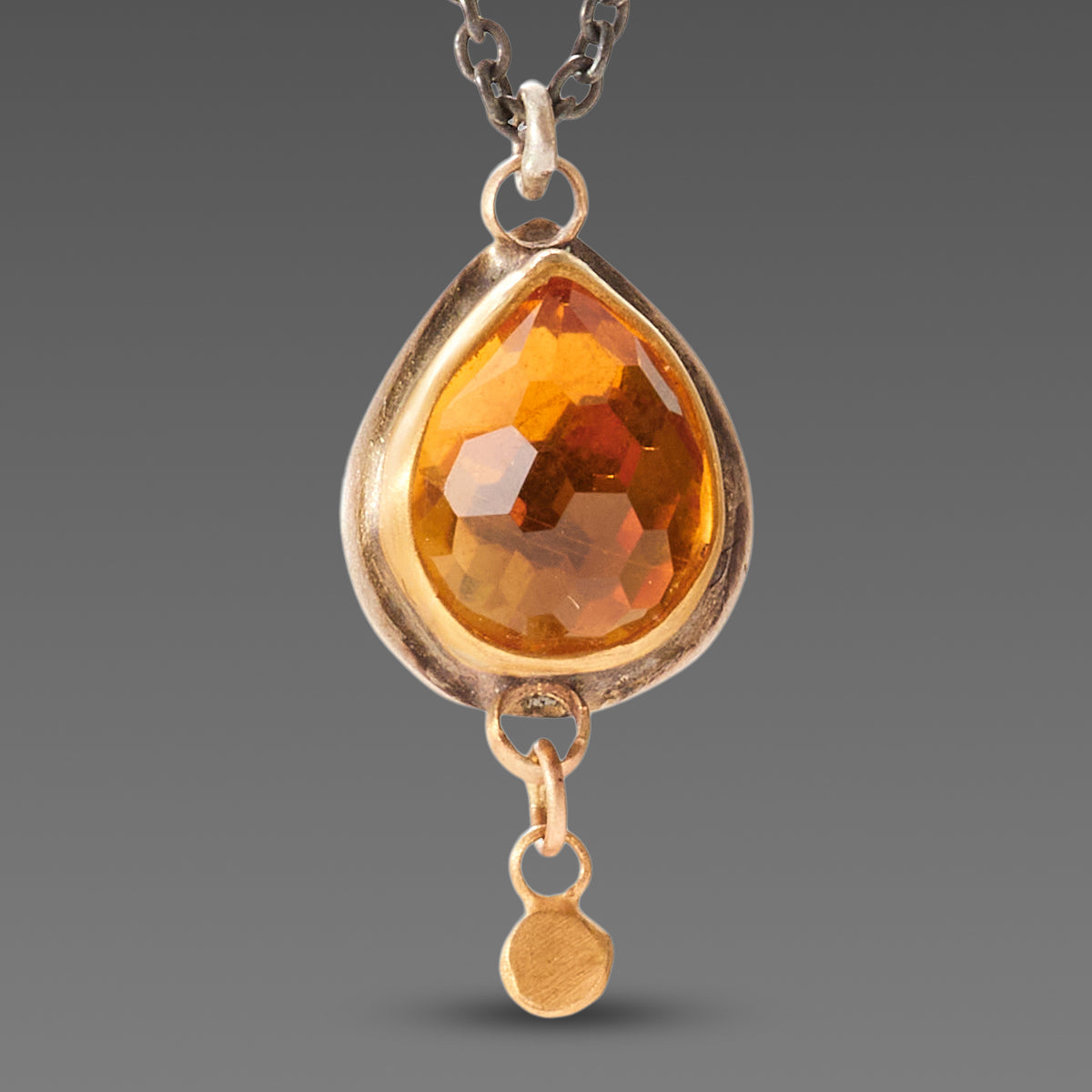 Citrine Teardop Necklace