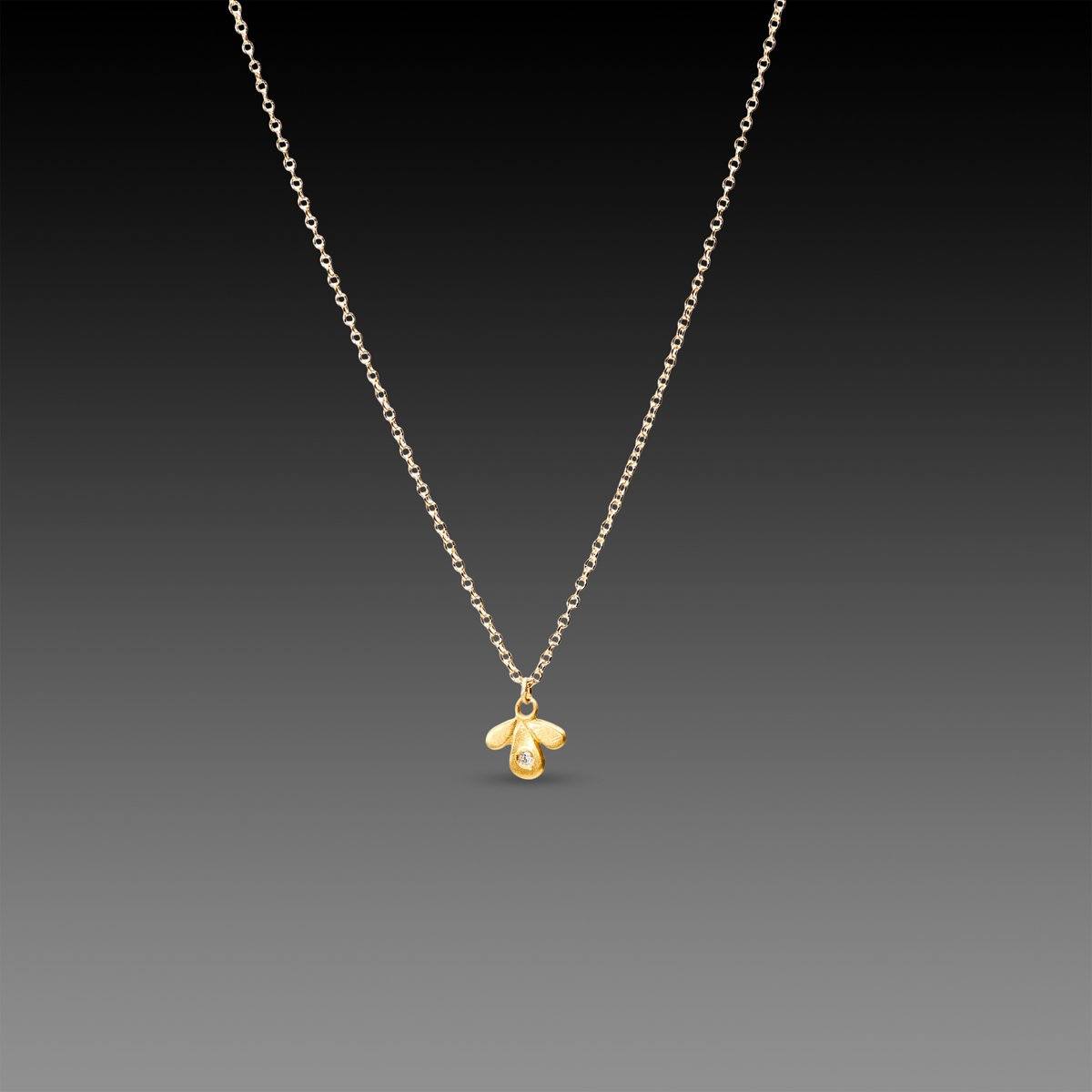 メカニカル トリプルエースクラブ14k\u0026Diamond GOLDchain necklace