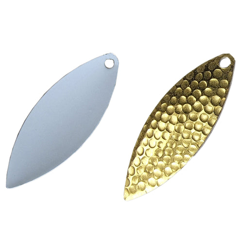 Warrior Willow Blade Polished Brass 2-Pack - Hammered Chartreuse