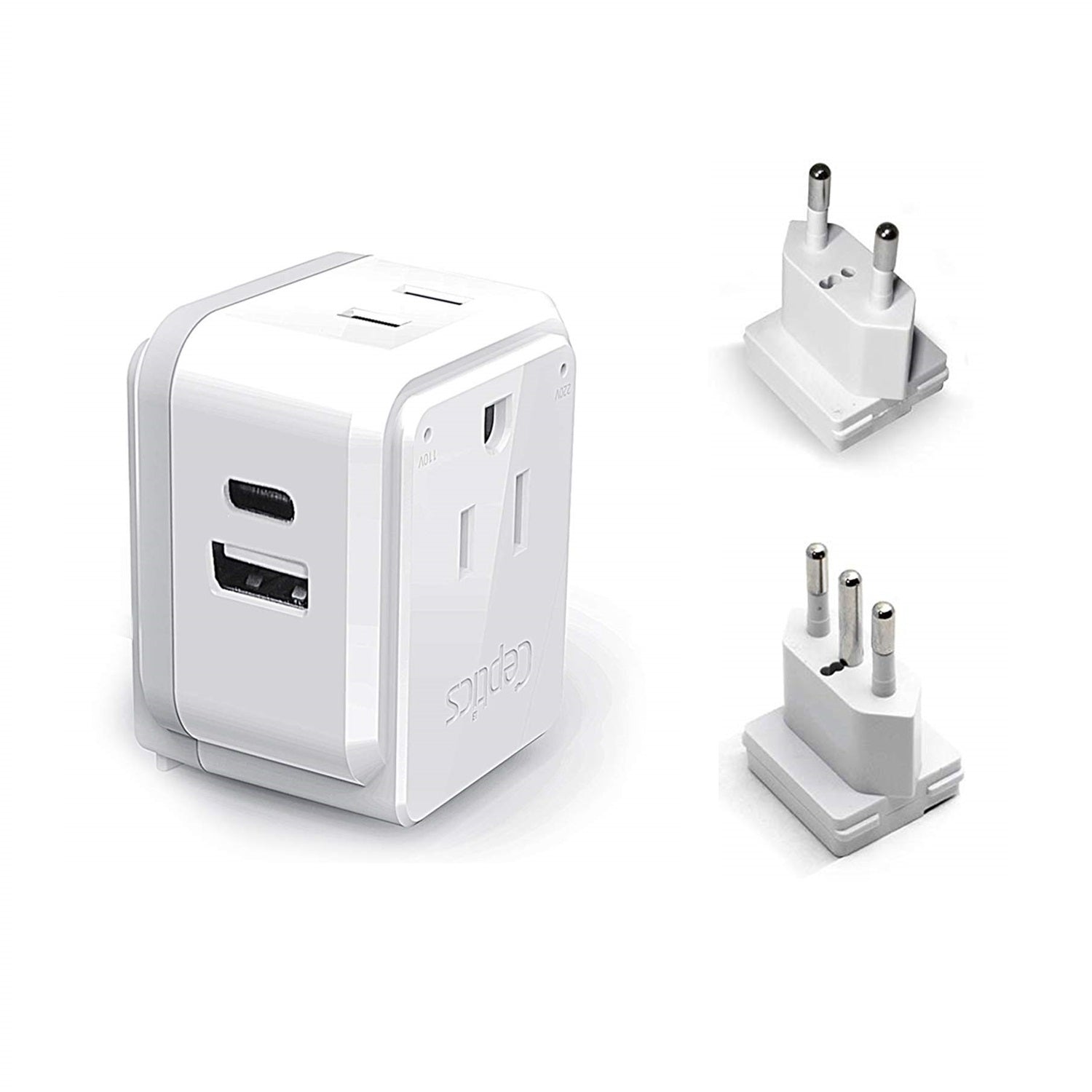 USA Travel Adapter - Type B - 4 in 1 - 2 USB Ports (GP4-5)