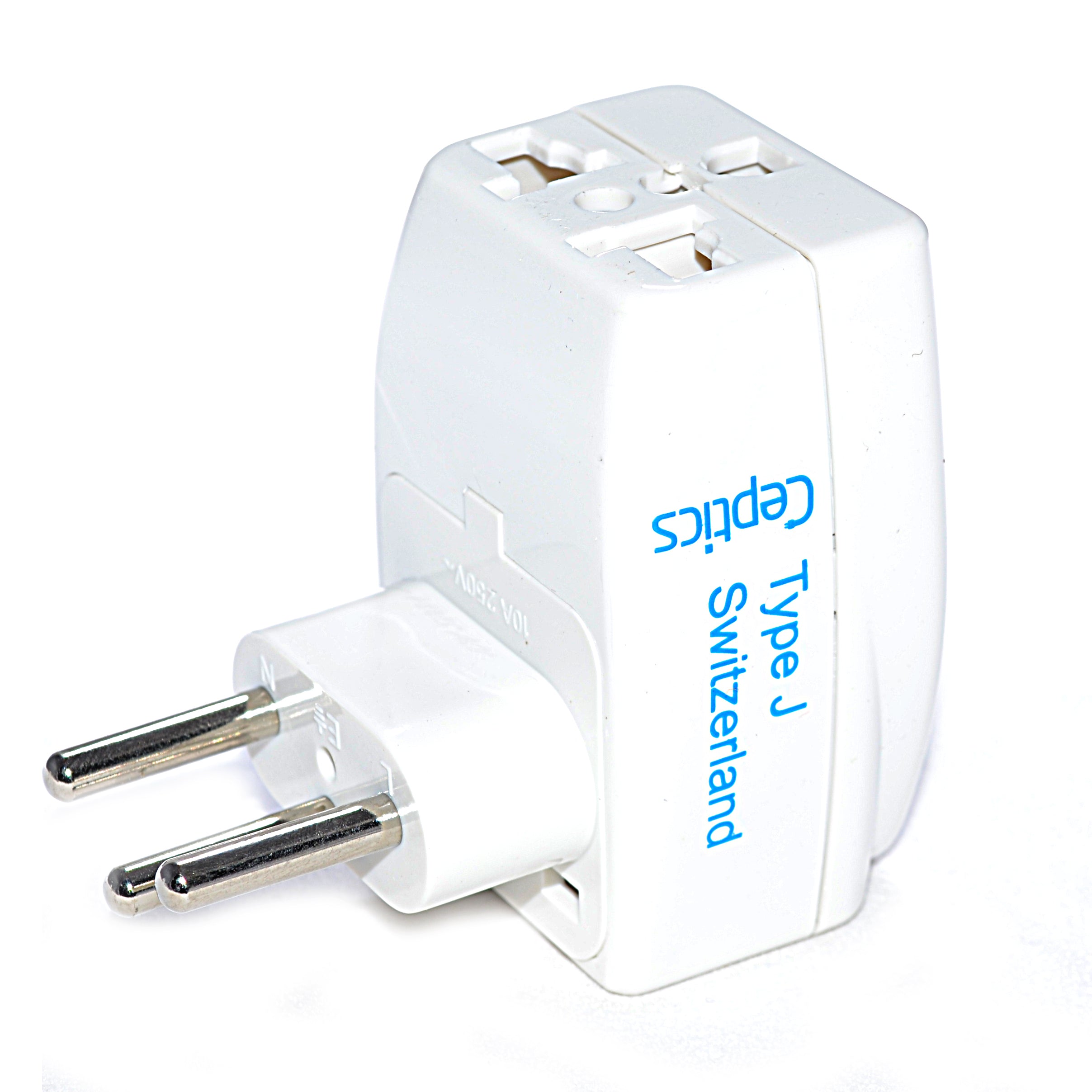 UNIVERSAL MULTI-OUTLET SWISS TYPE J PLUG ADAPTER