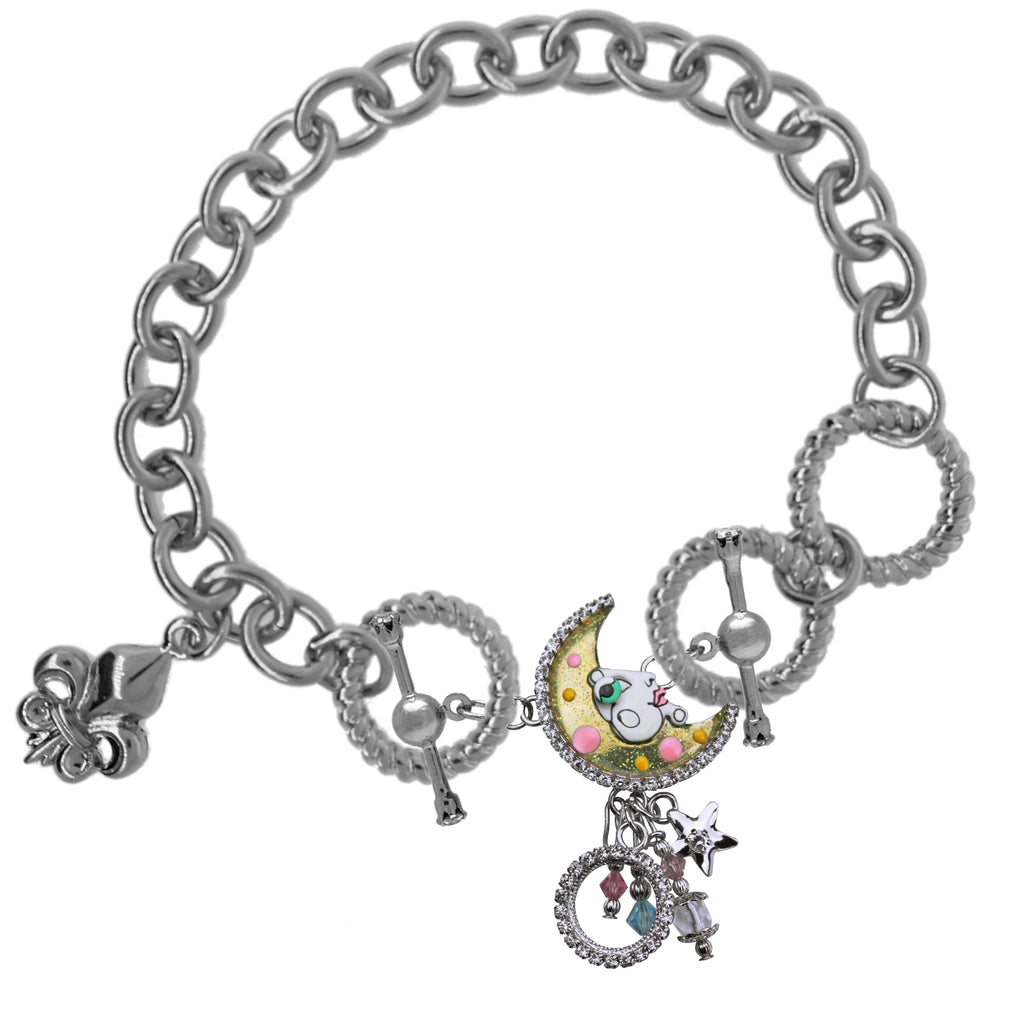 Moon Swirl Links Charms - Lunch At The Ritz Charms - Bracelet Chain
