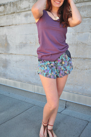 Vintage Cut Lounge Shorts In Shadow