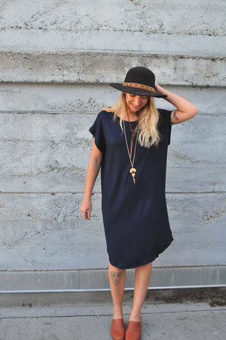 Modal Cotton Blend Sweater Dress