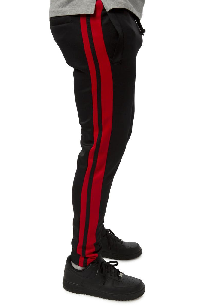 two stripe track pants