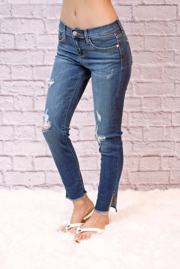 judy blue frayed jeans