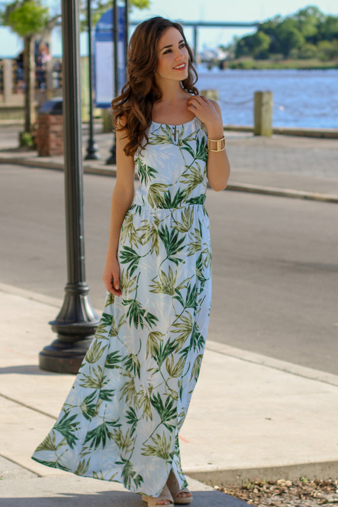 palm print maxi