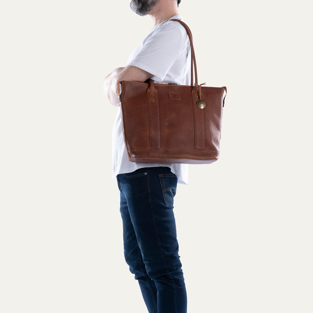 TWENTY FOUR SEVEN LEATHER TOTE TAN – Will Leather Goods
