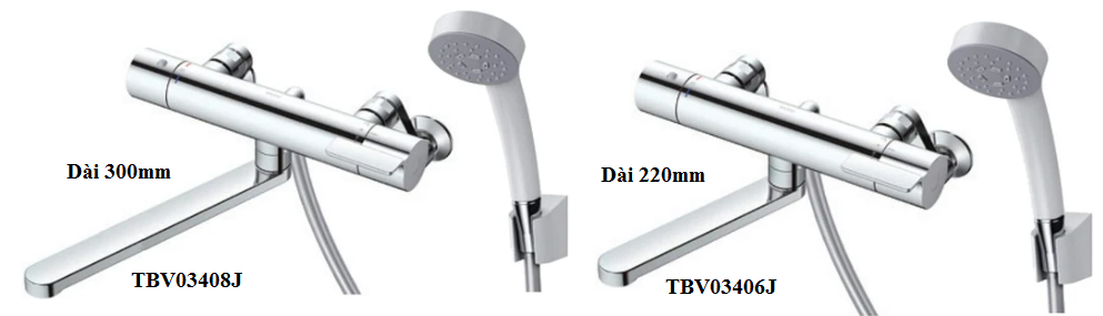 So Sánh Vòi Xả Bồn TBV03406J và TBV03408J