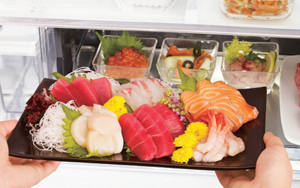 An toàn vệ sinh thực phẩm với ngăn chân không của tủ lạnh Hitachi nội địa Nhật