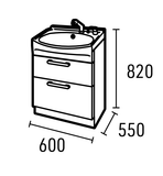 Kích thước cabinet size 600mm