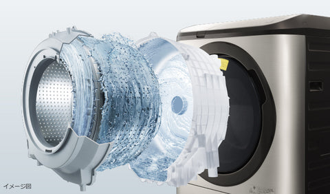 Máy giặt Nhật Hitachi vệ sinh tự động