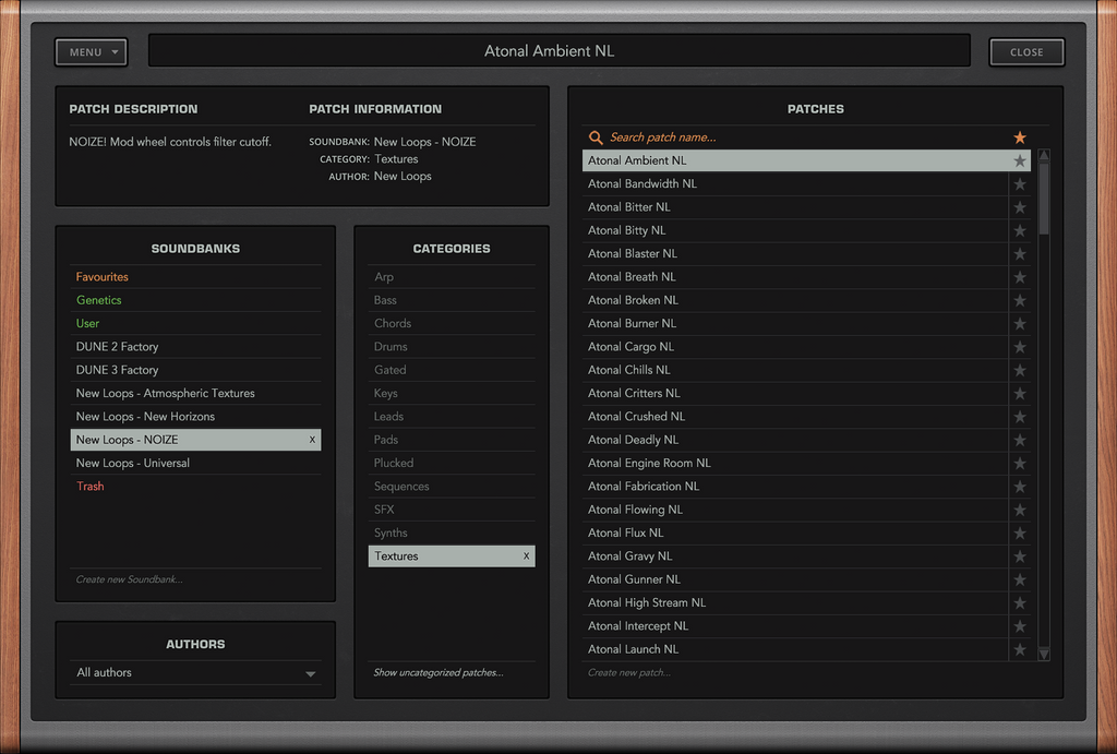 Synapse Audio Dune Presets