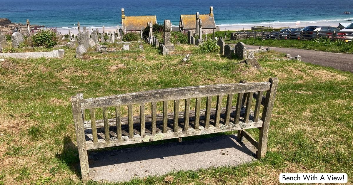 Bench With View St Ives Cornwall Barnoon Cemetery