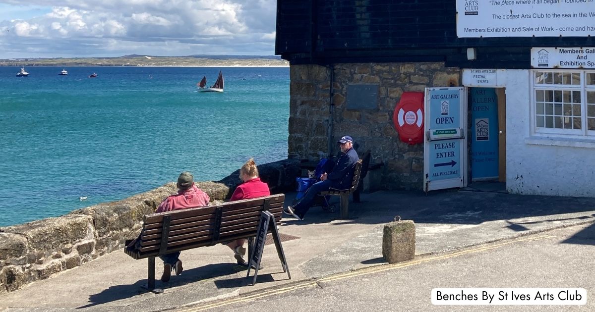 Bench With View St Ives Cornwall Wescotts Quay