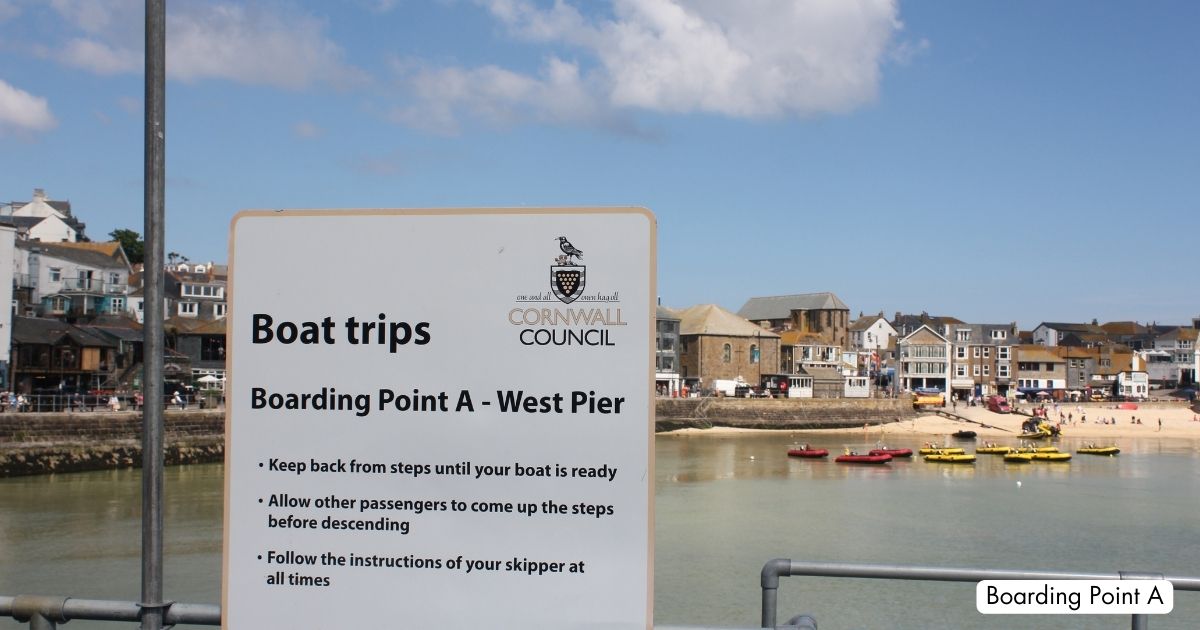 Boat Trips St Ives Cornwall Boarding Point A